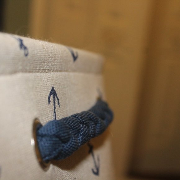 Nautical Fabric Small Anchor Theme Storage Baskets - Picture 11 of 12